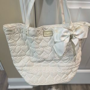 White Betsy Johnson shoulder bag